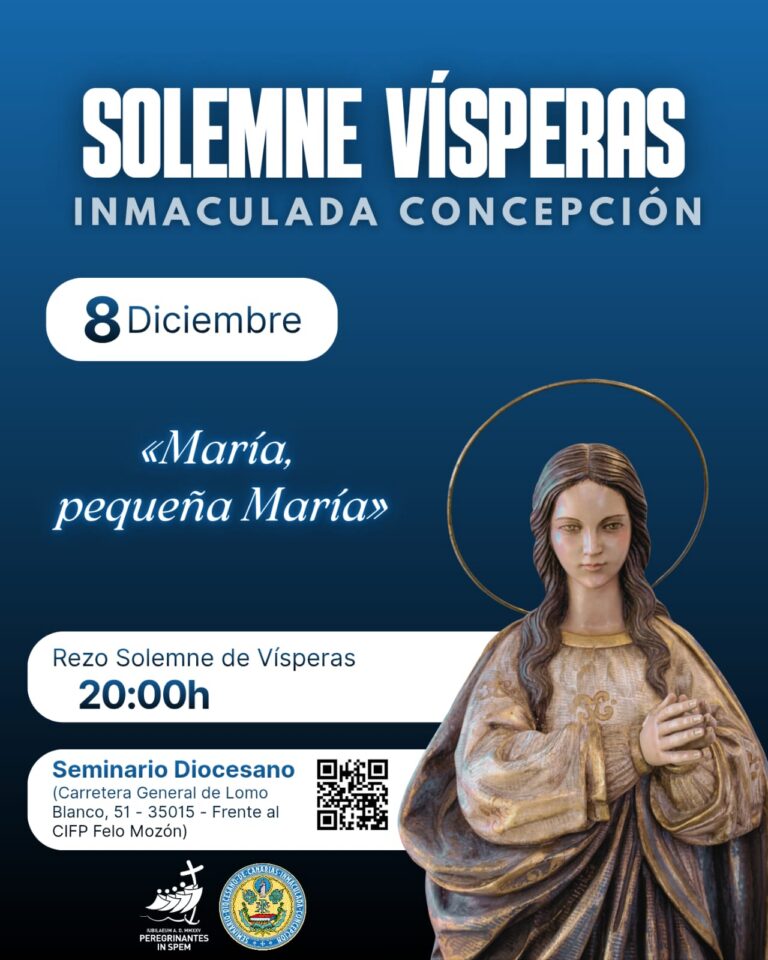 Vive con nosotros las Solemne Vísperas de la Inmaculada Concepción