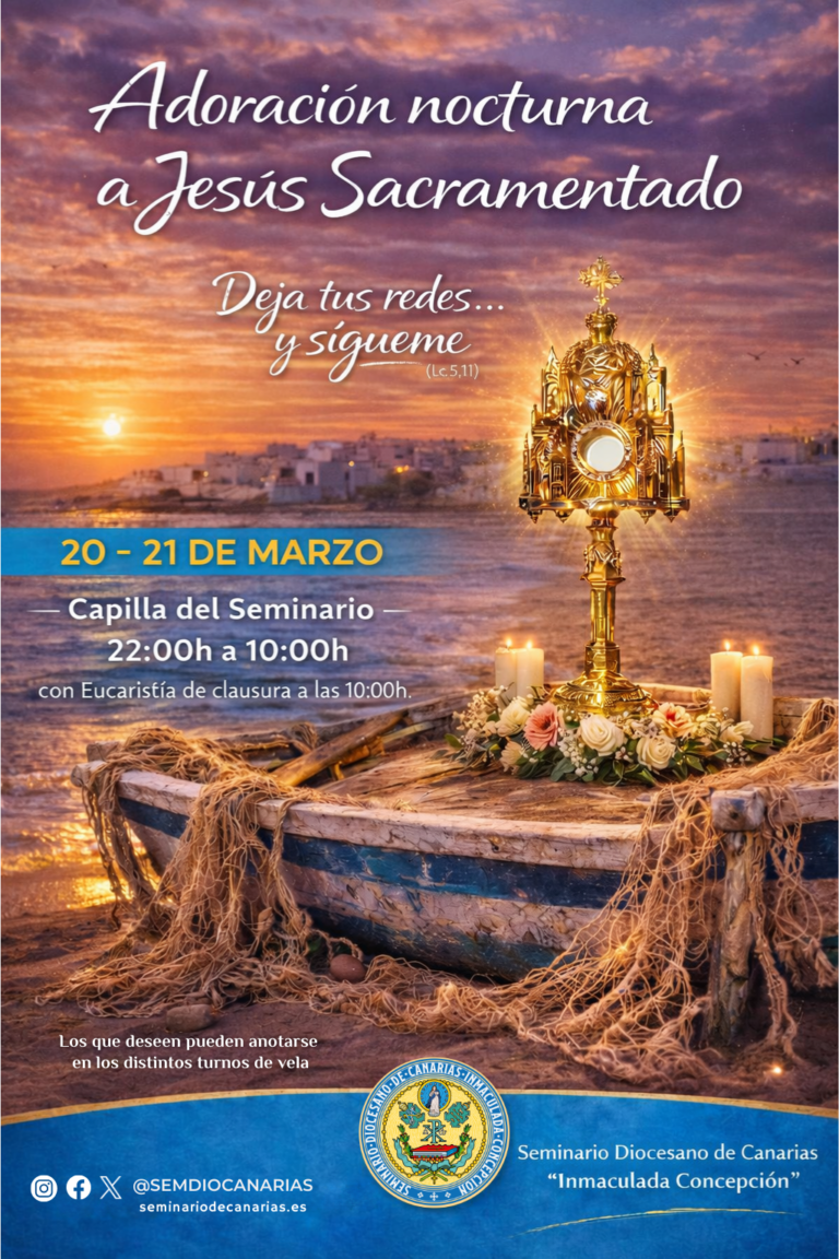 Adoración nocturna a Jesús Sacramentado en el Seminario 2026