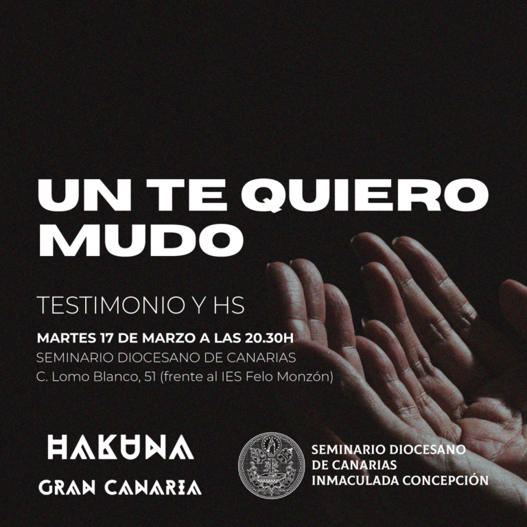 «Un te quiero mudo»: Hora Santa en el Seminario animada por Hakuna