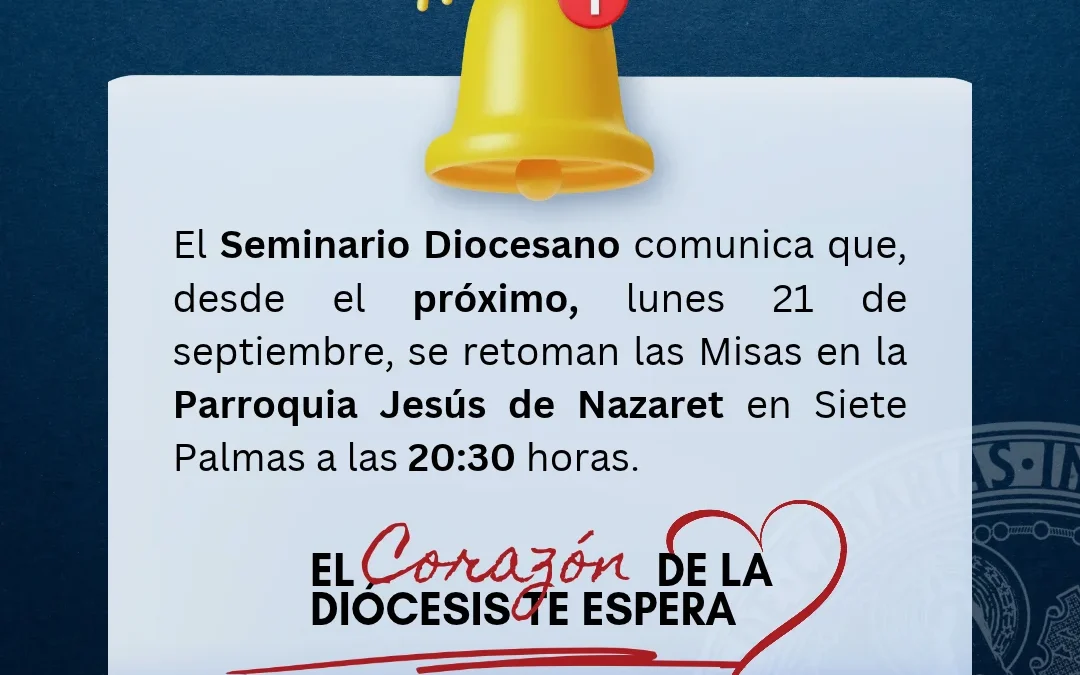Vuelve la Misa del Seminario: un lunes más para encontrarnos con Jesús