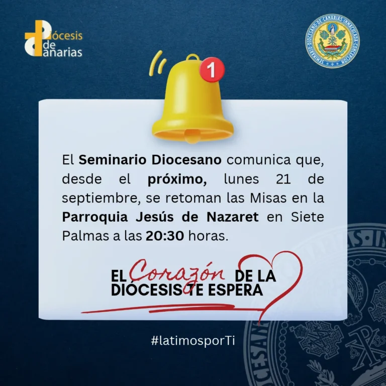 Se Retoma las Misas del Seminario en la Parroquia Jesús de Nazaret de Siete Palmas - 21 de septiembre